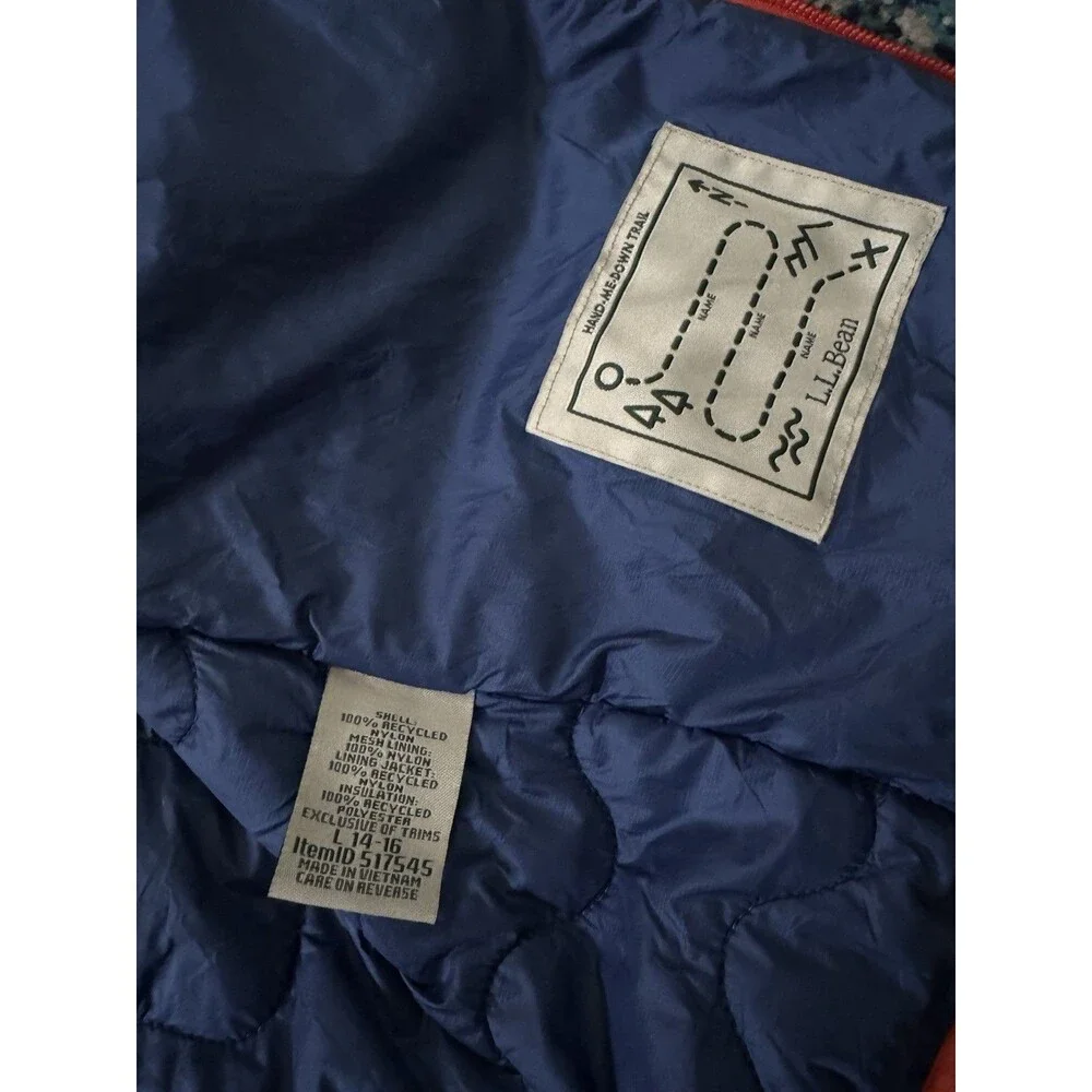 L.L.Bean Kids' Pathfinder Waterproof 3-in-1 Jacket in Navy Night Size L 14/16